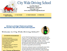 Tablet Screenshot of citywidedrivingschool.net